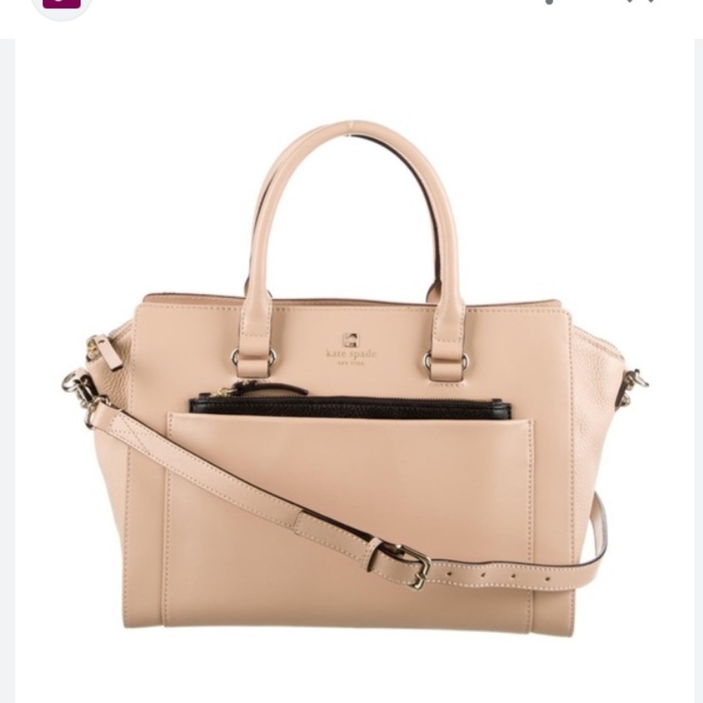 Kate Spade Beige Black Bag Purse NWT